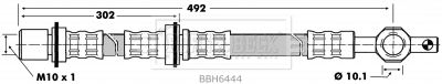 BORG & BECK Bremžu šļūtene BBH6444